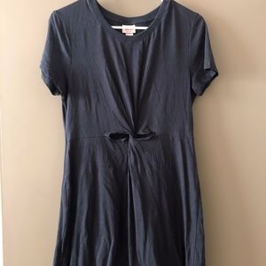 Grey Mossimo T-shirt Dress with Knot